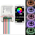 DC12V 24 V Wifi LEVOU Controlador RGB / RGBW / RGBWW 16 Milhões de cores de Música e Controle de Modo de Temporizador por IOS / Android smartphone